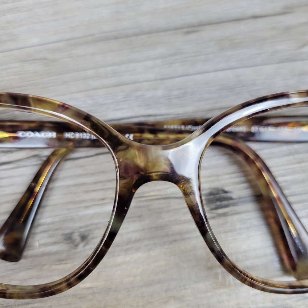 Coach Eyeglass Frames HC8132 L109 Confetti Light Brown 528713 Tortoise 57-17-135 - Picture 14 of 16